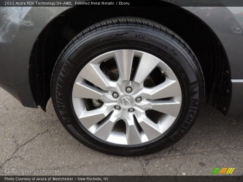 Polished Metal Metallic / Ebony 2011 Acura RDX Technology SH-AWD