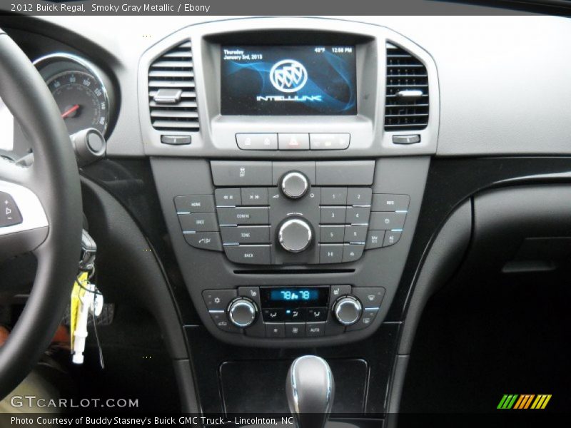 Smoky Gray Metallic / Ebony 2012 Buick Regal