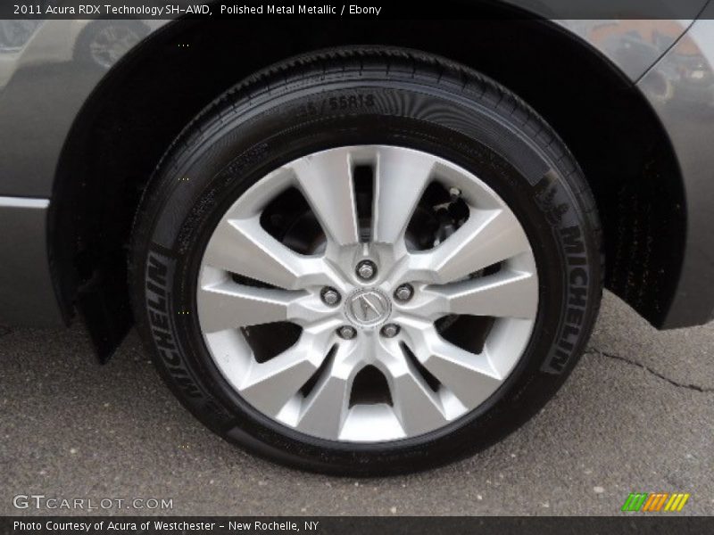 Polished Metal Metallic / Ebony 2011 Acura RDX Technology SH-AWD
