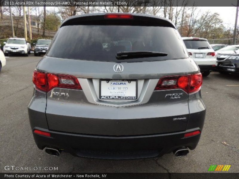 Polished Metal Metallic / Ebony 2011 Acura RDX Technology SH-AWD