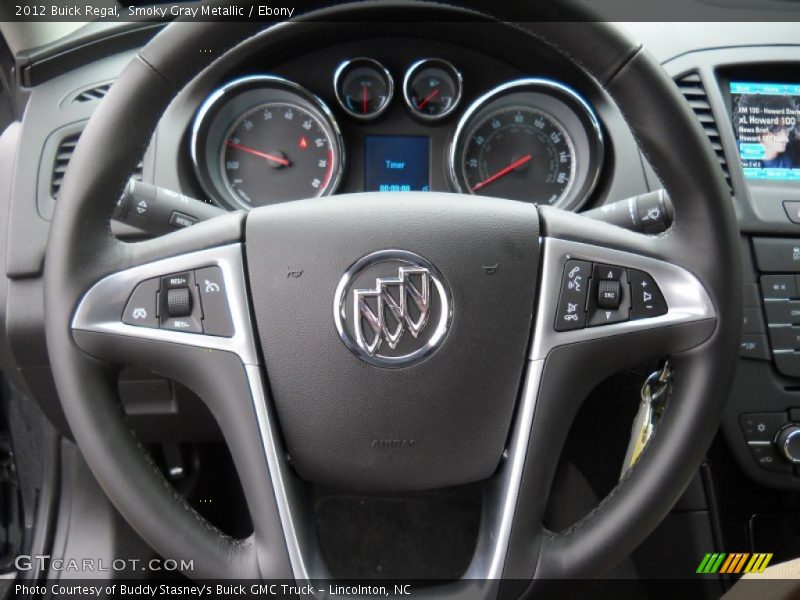 Smoky Gray Metallic / Ebony 2012 Buick Regal