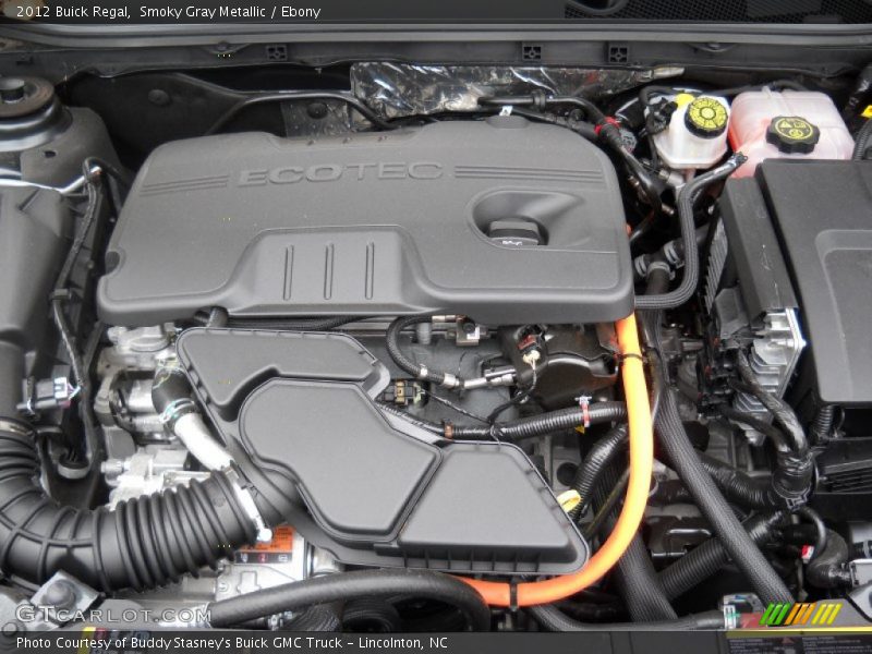  2012 Regal  Engine - 2.4 Liter SIDI DOHC 16-Valve VVT Flex-Fuel ECOTEC 4 Cylinder Gasoline/eAssist Electric Motor