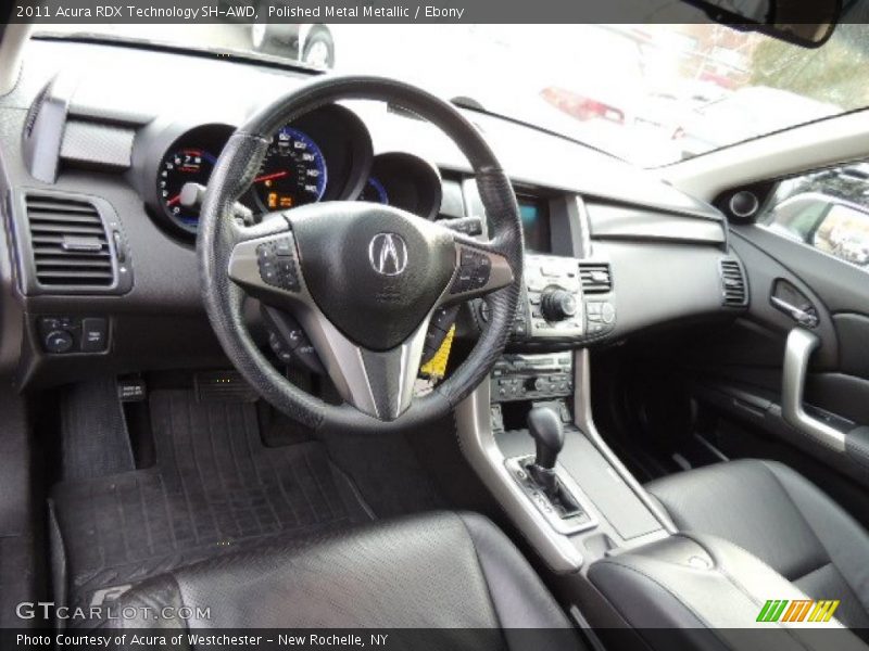 Polished Metal Metallic / Ebony 2011 Acura RDX Technology SH-AWD