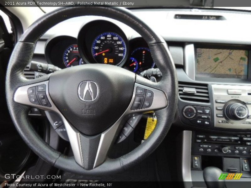 Polished Metal Metallic / Ebony 2011 Acura RDX Technology SH-AWD