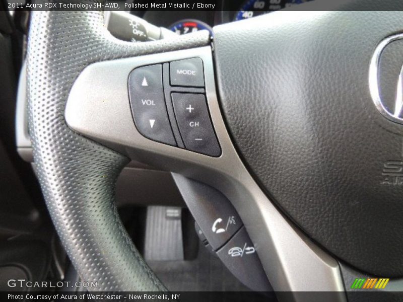 Polished Metal Metallic / Ebony 2011 Acura RDX Technology SH-AWD