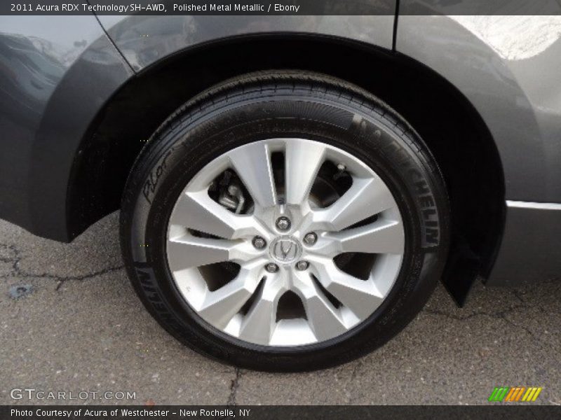 Polished Metal Metallic / Ebony 2011 Acura RDX Technology SH-AWD