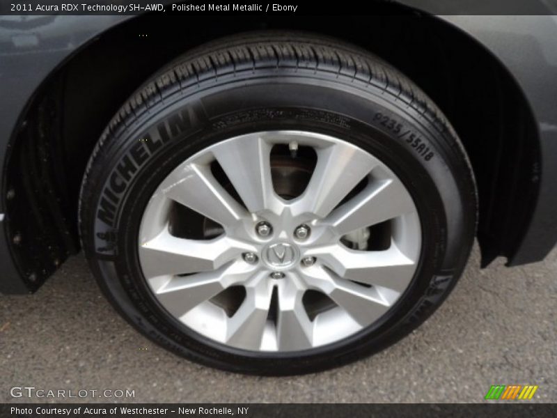 Polished Metal Metallic / Ebony 2011 Acura RDX Technology SH-AWD