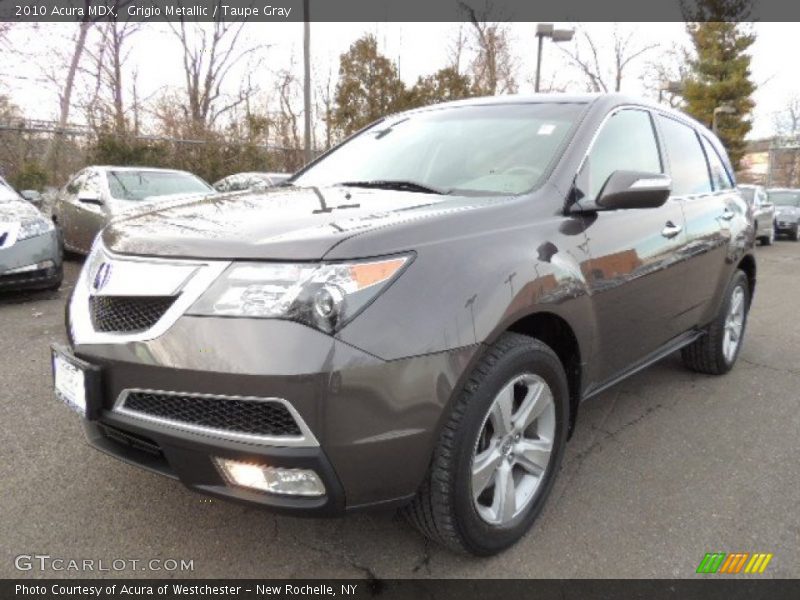 Grigio Metallic / Taupe Gray 2010 Acura MDX