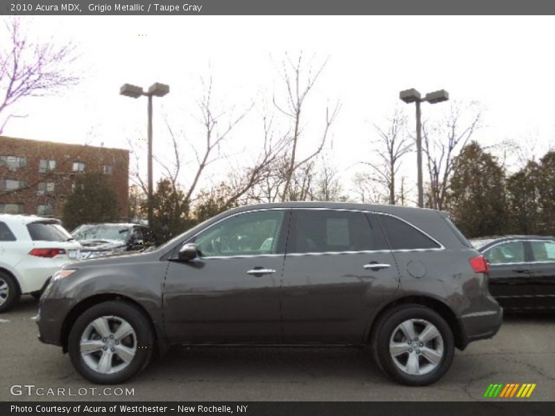 Grigio Metallic / Taupe Gray 2010 Acura MDX