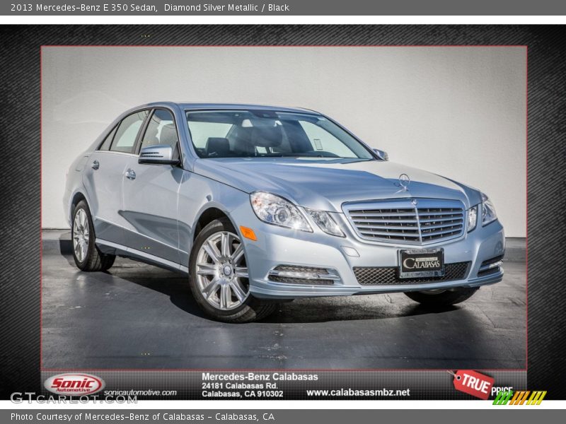 Diamond Silver Metallic / Black 2013 Mercedes-Benz E 350 Sedan