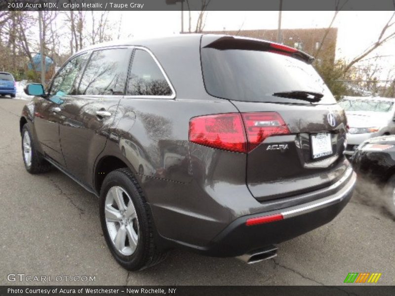 Grigio Metallic / Taupe Gray 2010 Acura MDX