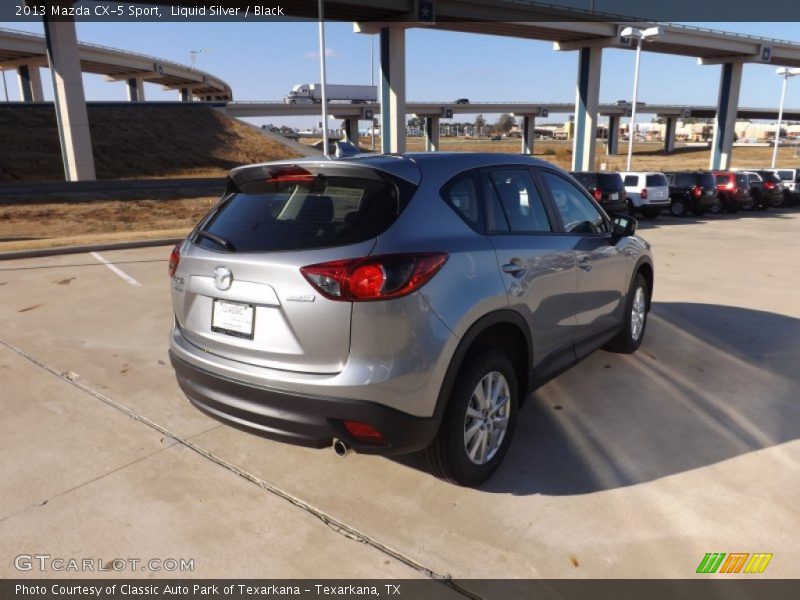 Liquid Silver / Black 2013 Mazda CX-5 Sport