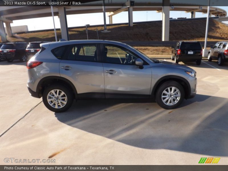 Liquid Silver / Black 2013 Mazda CX-5 Sport