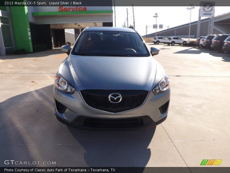 Liquid Silver / Black 2013 Mazda CX-5 Sport
