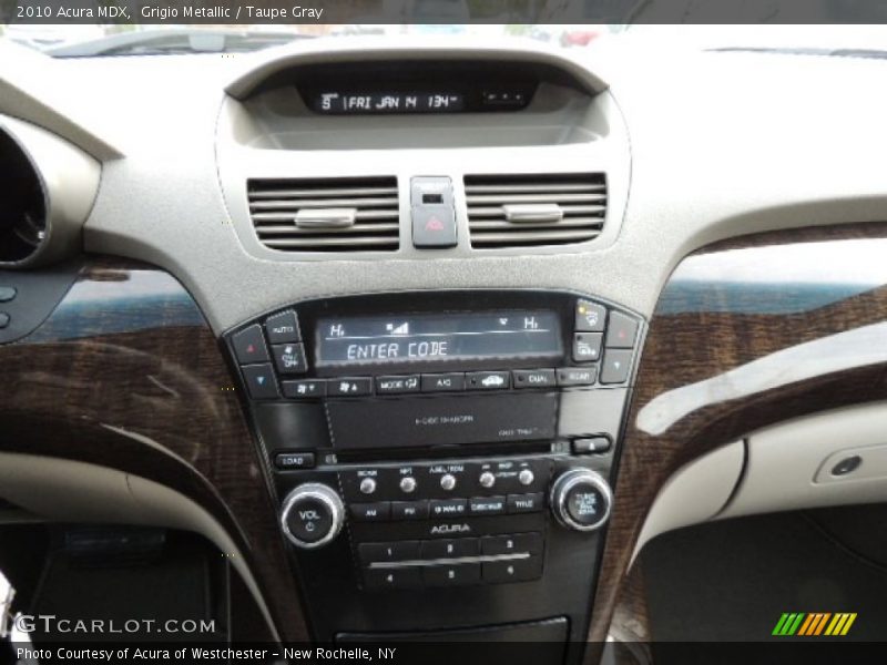 Grigio Metallic / Taupe Gray 2010 Acura MDX