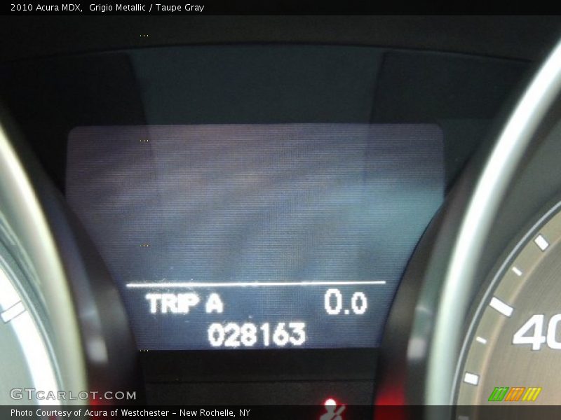 Grigio Metallic / Taupe Gray 2010 Acura MDX