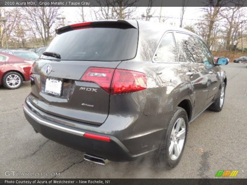 Grigio Metallic / Taupe Gray 2010 Acura MDX