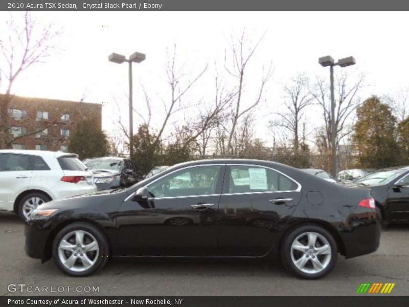 Crystal Black Pearl / Ebony 2010 Acura TSX Sedan