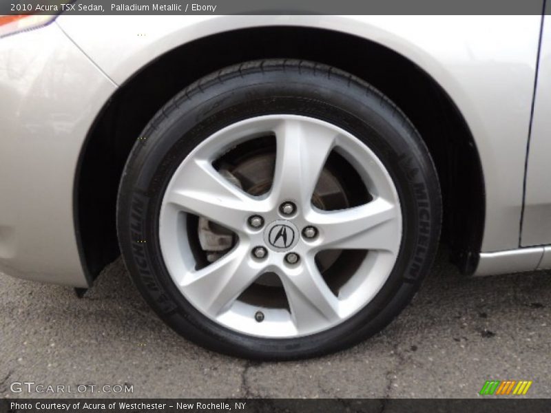 Palladium Metallic / Ebony 2010 Acura TSX Sedan