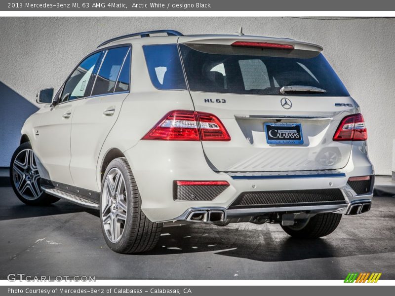 Arctic White / designo Black 2013 Mercedes-Benz ML 63 AMG 4Matic