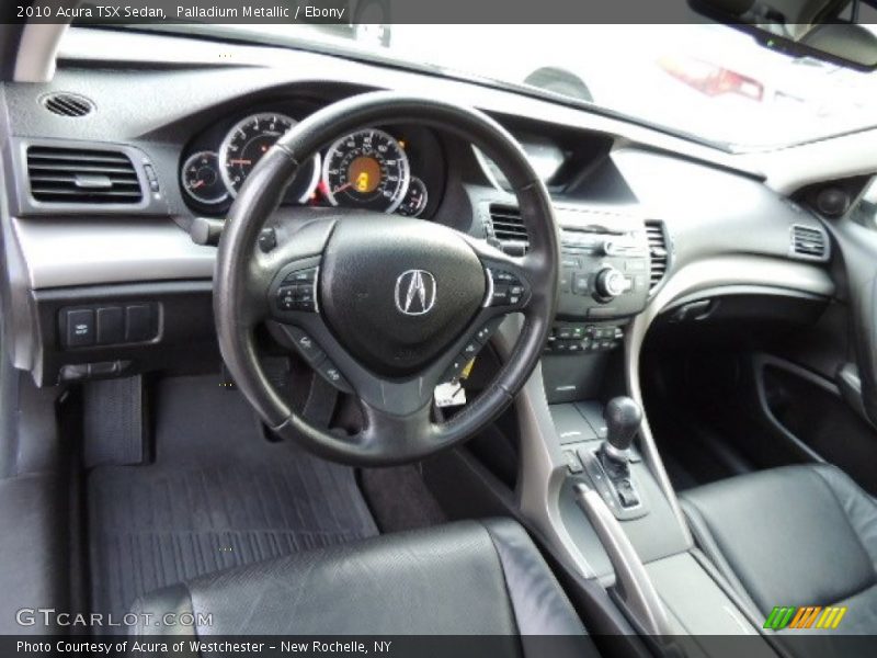 Palladium Metallic / Ebony 2010 Acura TSX Sedan