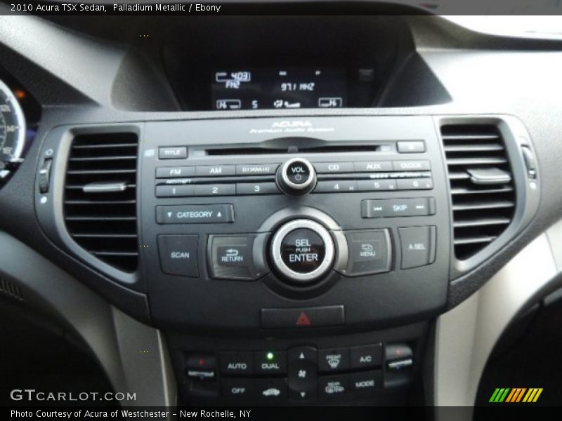 Palladium Metallic / Ebony 2010 Acura TSX Sedan