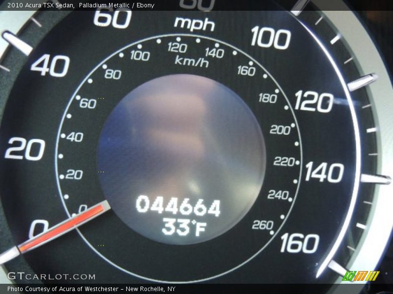 Palladium Metallic / Ebony 2010 Acura TSX Sedan