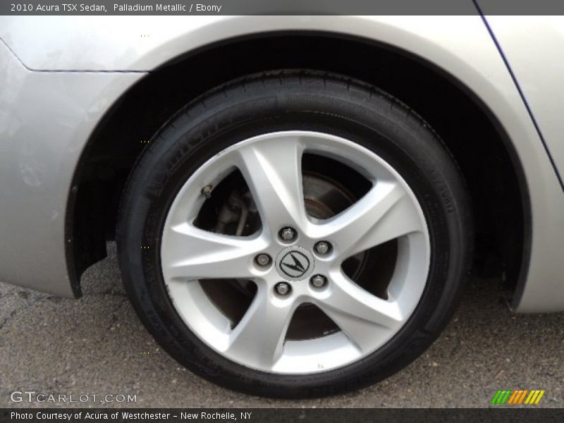 Palladium Metallic / Ebony 2010 Acura TSX Sedan