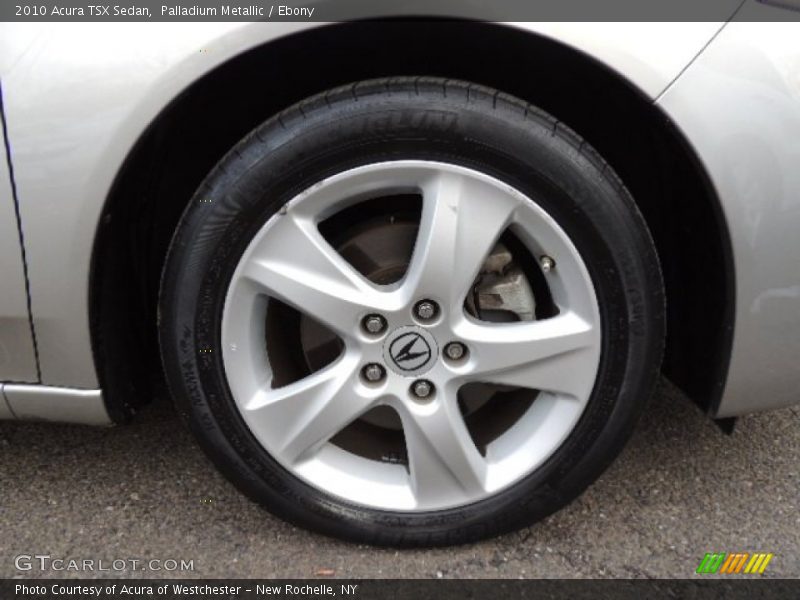 Palladium Metallic / Ebony 2010 Acura TSX Sedan