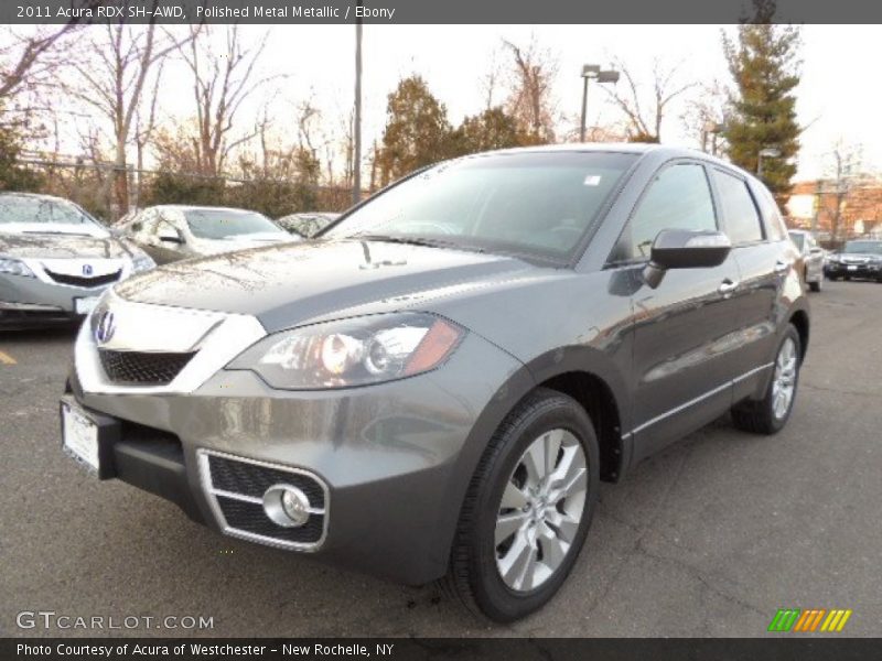 Polished Metal Metallic / Ebony 2011 Acura RDX SH-AWD