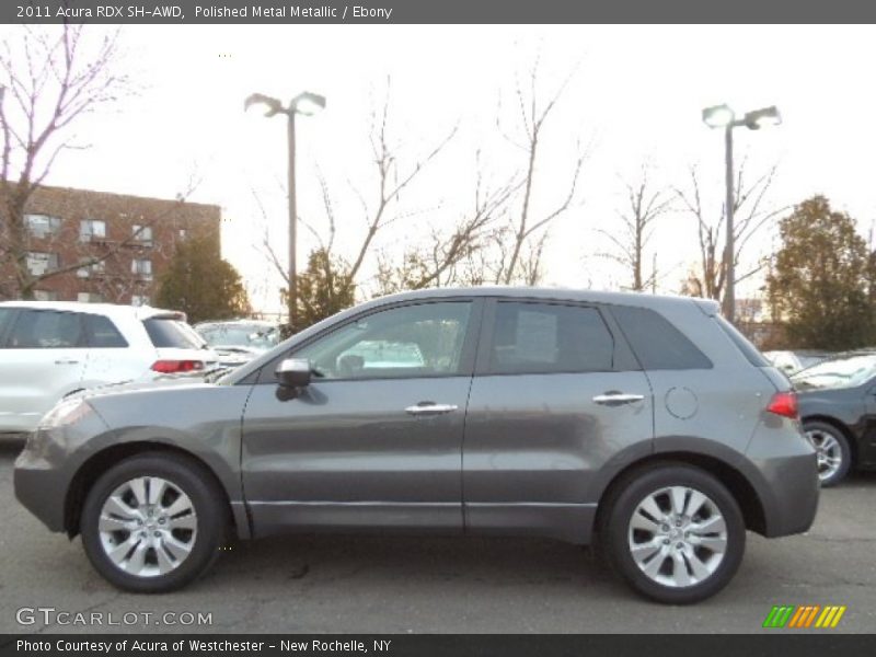 Polished Metal Metallic / Ebony 2011 Acura RDX SH-AWD