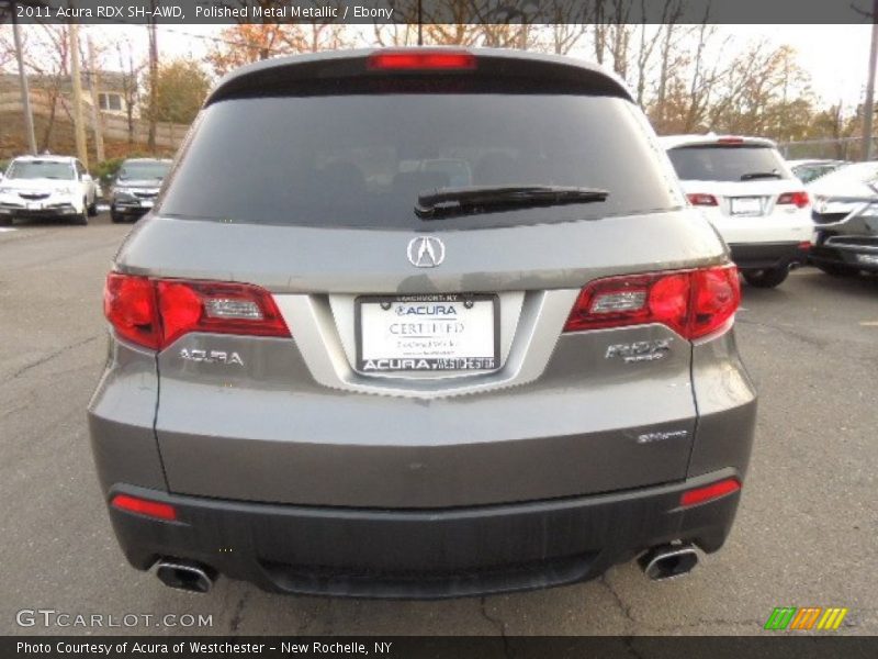 Polished Metal Metallic / Ebony 2011 Acura RDX SH-AWD