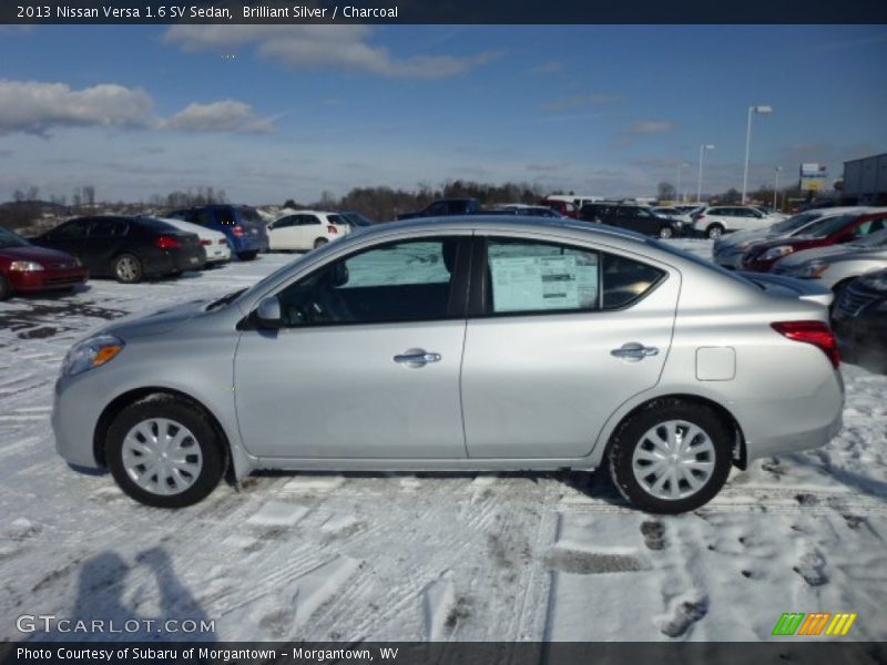 Brilliant Silver / Charcoal 2013 Nissan Versa 1.6 SV Sedan