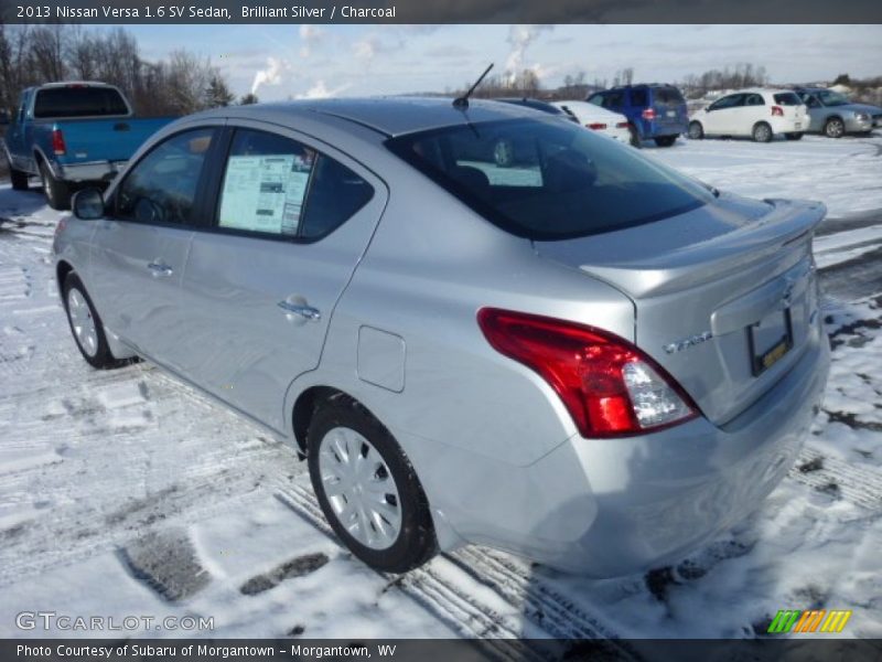 Brilliant Silver / Charcoal 2013 Nissan Versa 1.6 SV Sedan