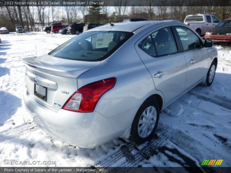 Brilliant Silver / Charcoal 2013 Nissan Versa 1.6 SV Sedan