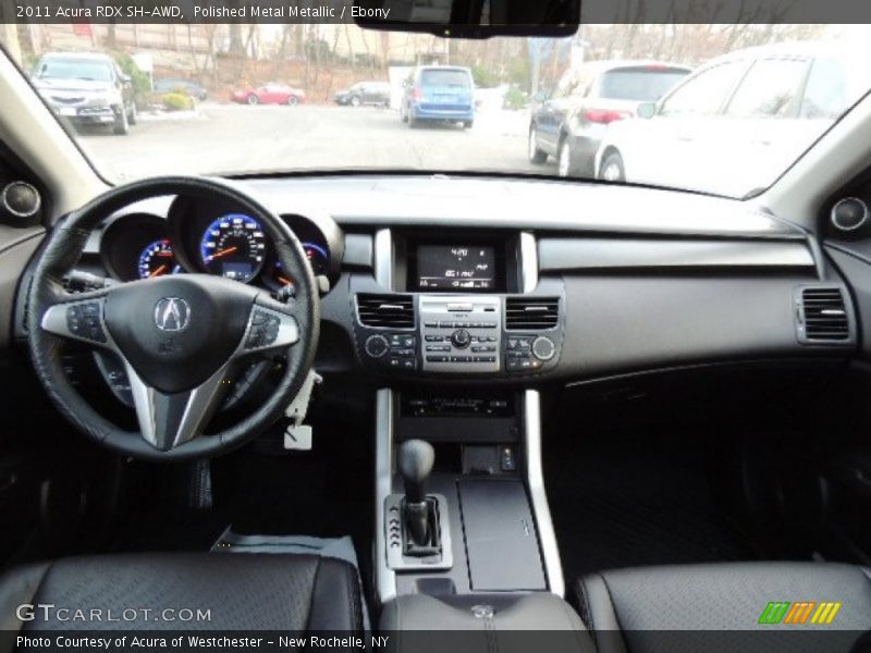 Polished Metal Metallic / Ebony 2011 Acura RDX SH-AWD