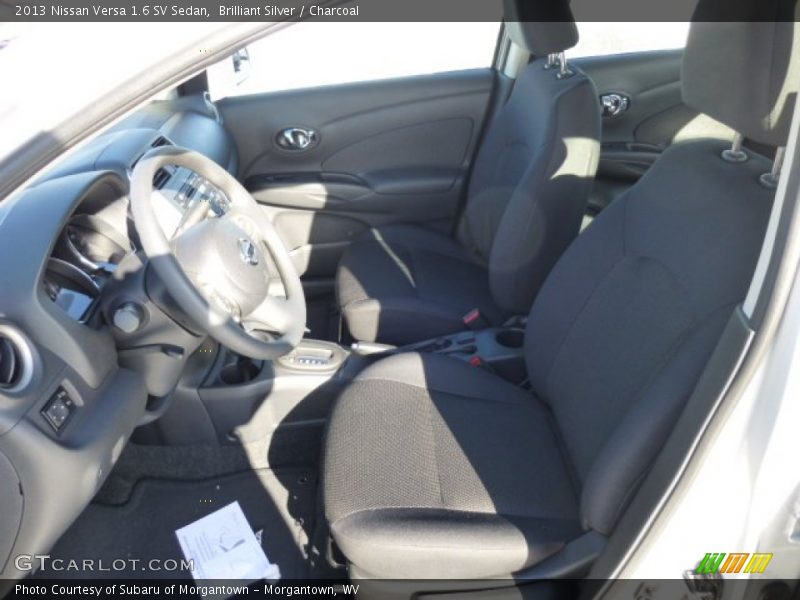Brilliant Silver / Charcoal 2013 Nissan Versa 1.6 SV Sedan