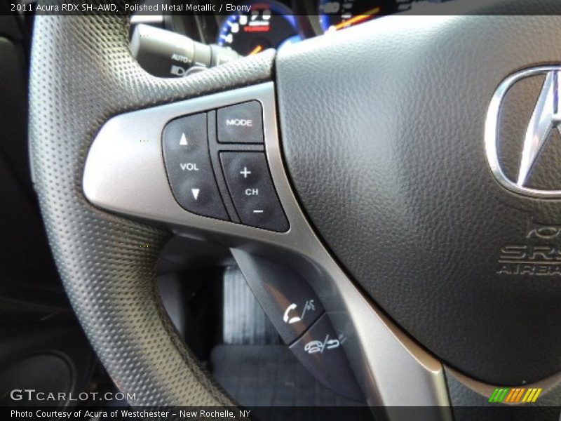 Polished Metal Metallic / Ebony 2011 Acura RDX SH-AWD