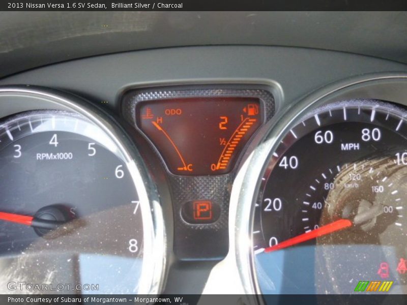 Brilliant Silver / Charcoal 2013 Nissan Versa 1.6 SV Sedan