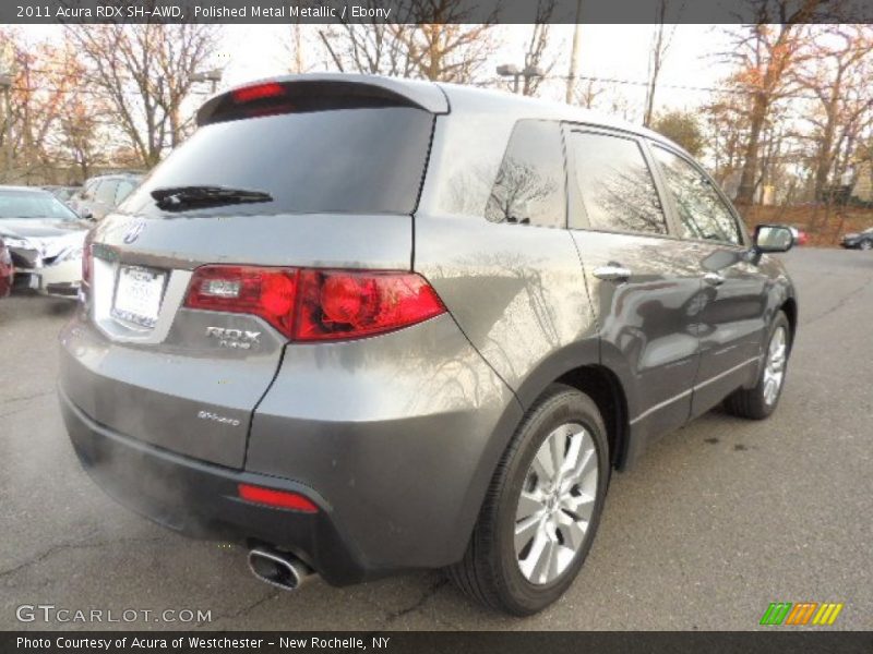 Polished Metal Metallic / Ebony 2011 Acura RDX SH-AWD