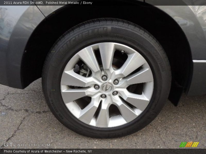 Polished Metal Metallic / Ebony 2011 Acura RDX SH-AWD
