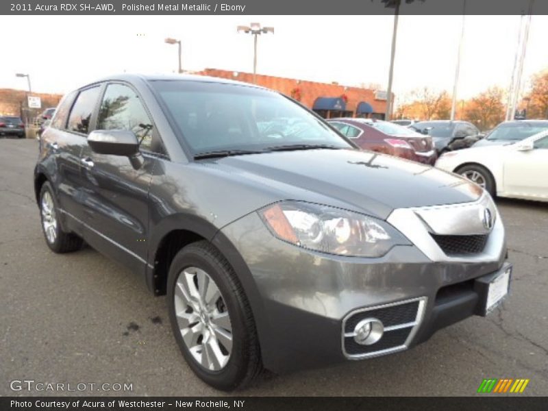 Polished Metal Metallic / Ebony 2011 Acura RDX SH-AWD