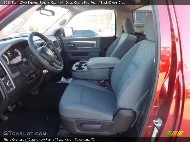 Deep Cherry Red Pearl / Black/Diesel Gray 2013 Ram 1500 Express Regular Cab 4x4