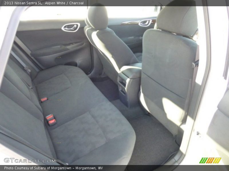 Aspen White / Charcoal 2013 Nissan Sentra SL
