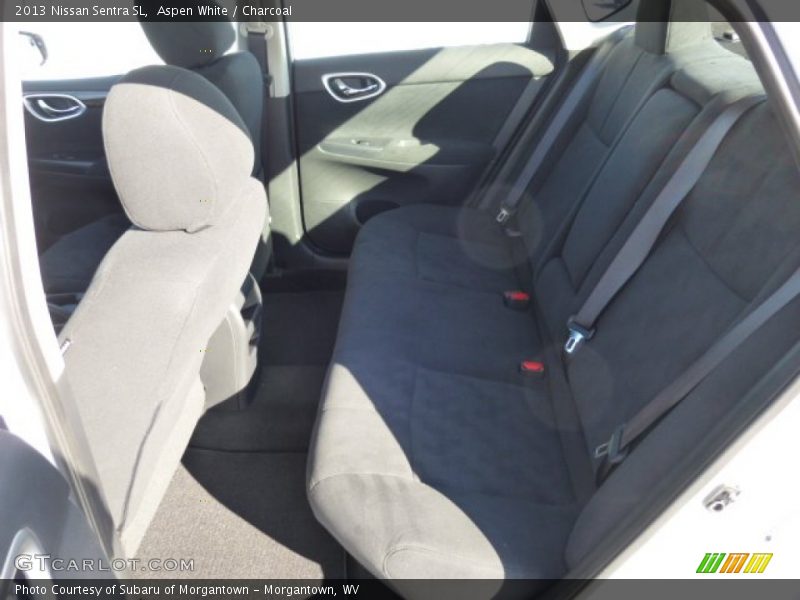 Aspen White / Charcoal 2013 Nissan Sentra SL