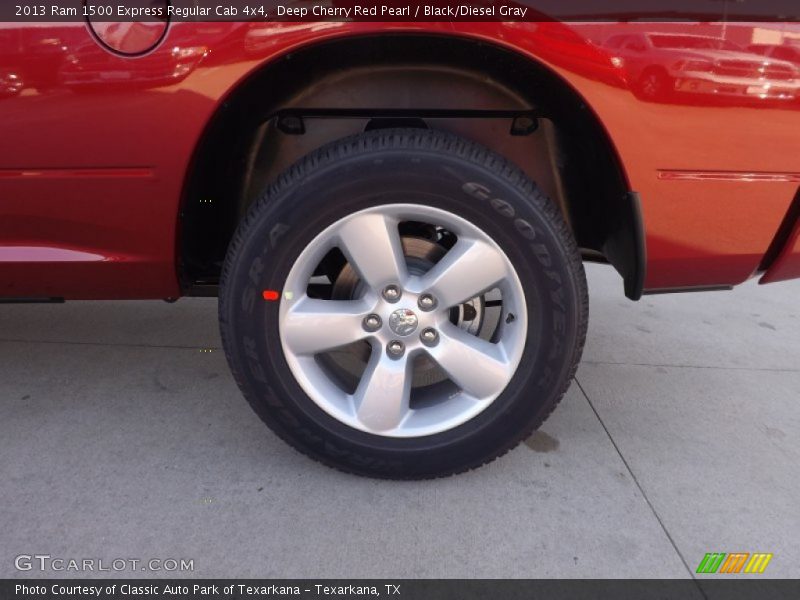 Deep Cherry Red Pearl / Black/Diesel Gray 2013 Ram 1500 Express Regular Cab 4x4