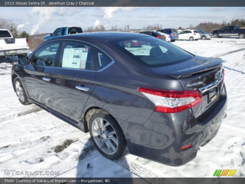 Amethyst Gray / Charcoal 2013 Nissan Sentra SR