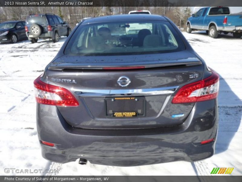 Amethyst Gray / Charcoal 2013 Nissan Sentra SR