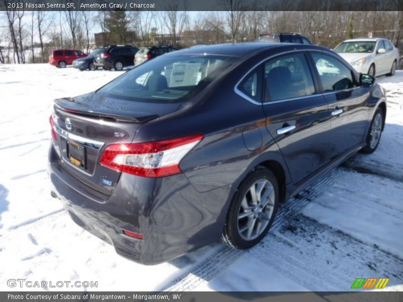 Amethyst Gray / Charcoal 2013 Nissan Sentra SR