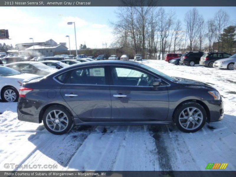 Amethyst Gray / Charcoal 2013 Nissan Sentra SR